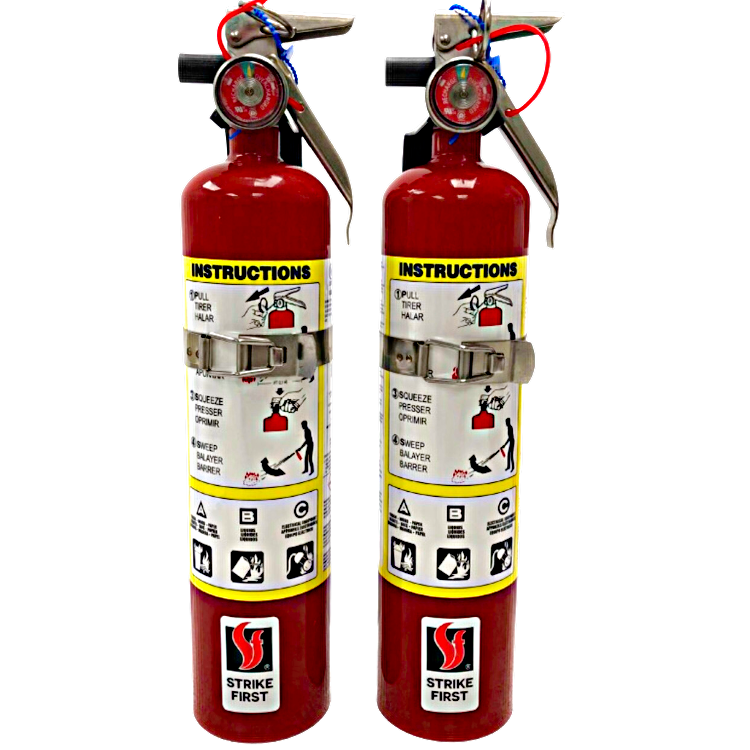 Strike First SF-ABC110ST | 2.5lb ABC Multi-Purpose Fire Extinguisher w ...